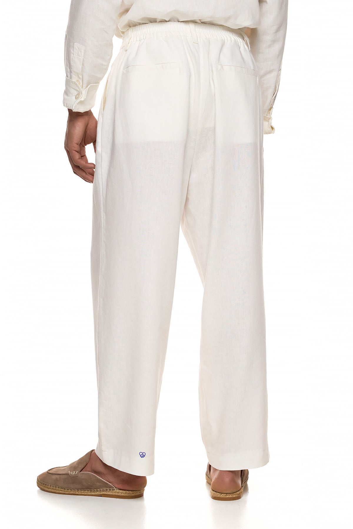 Relaxed Linen Tailored Trousers - SUNA