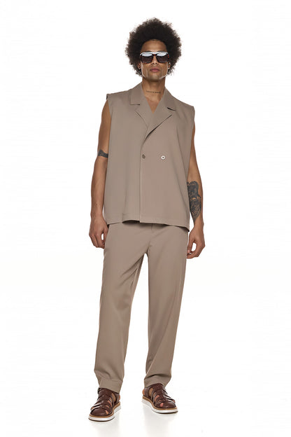 Tailored Pleated Straight-Leg Trousers – ATSUSHI