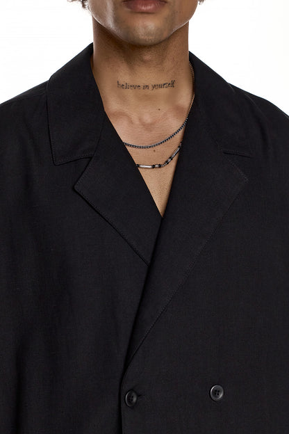 Double-Breasted Short-Sleeve Shirt – AMIDA