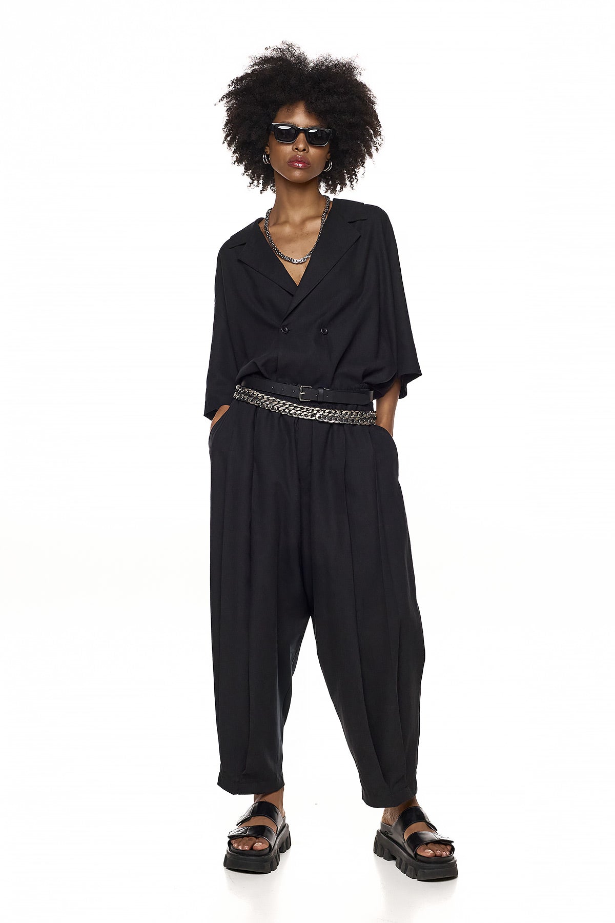 Double-Breasted Short-Sleeve Shirt – AMIDA