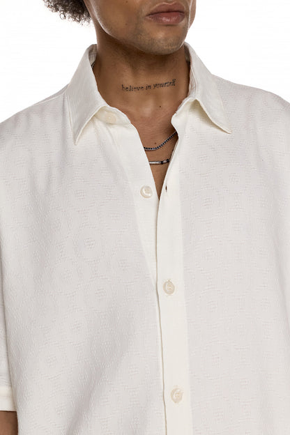 Textured Short-Sleeve Shirt – GOJOU