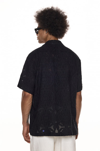 Short Sleeve Jacquard Shirt - KODO