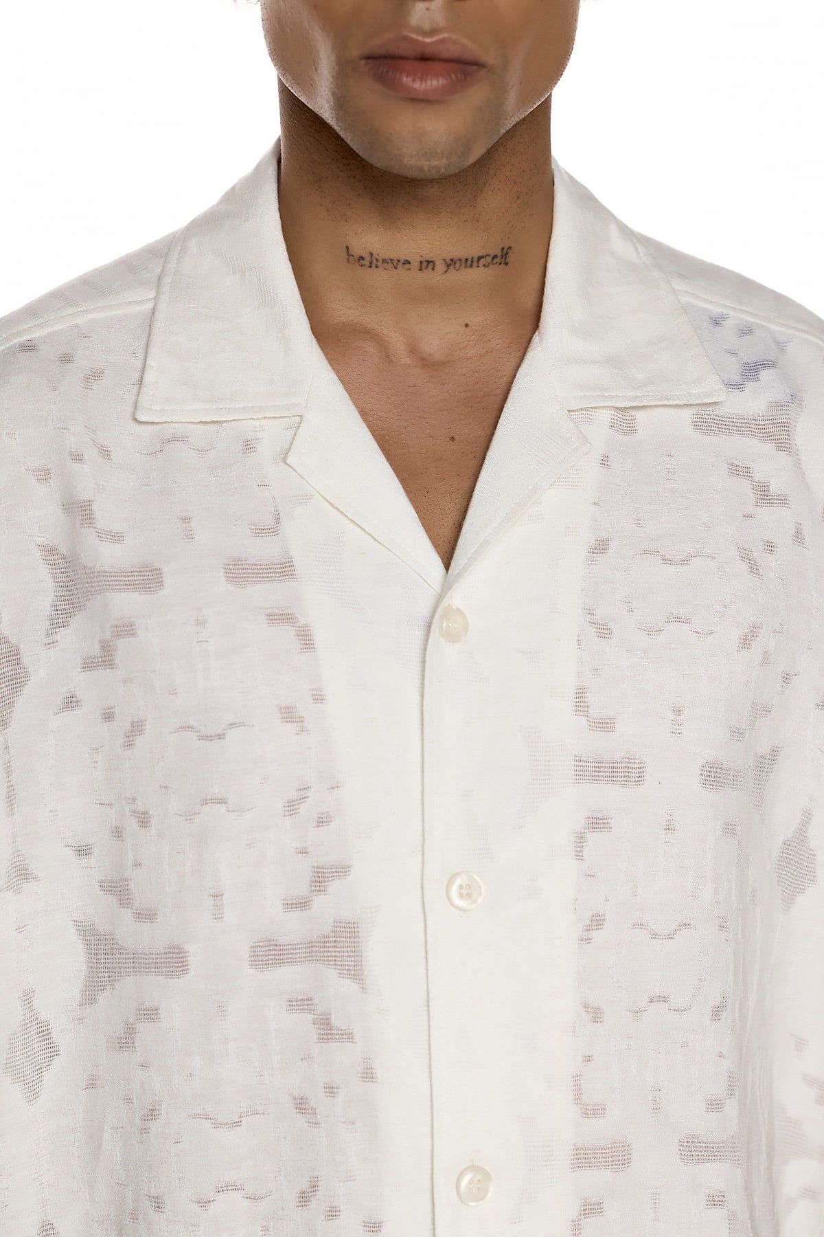 Short Sleeve Jacquard Shirt - KODO
