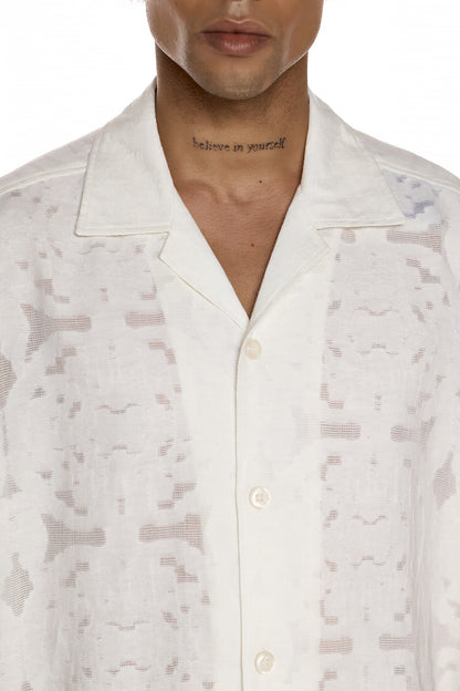 Short Sleeve Jacquard Shirt - KODO