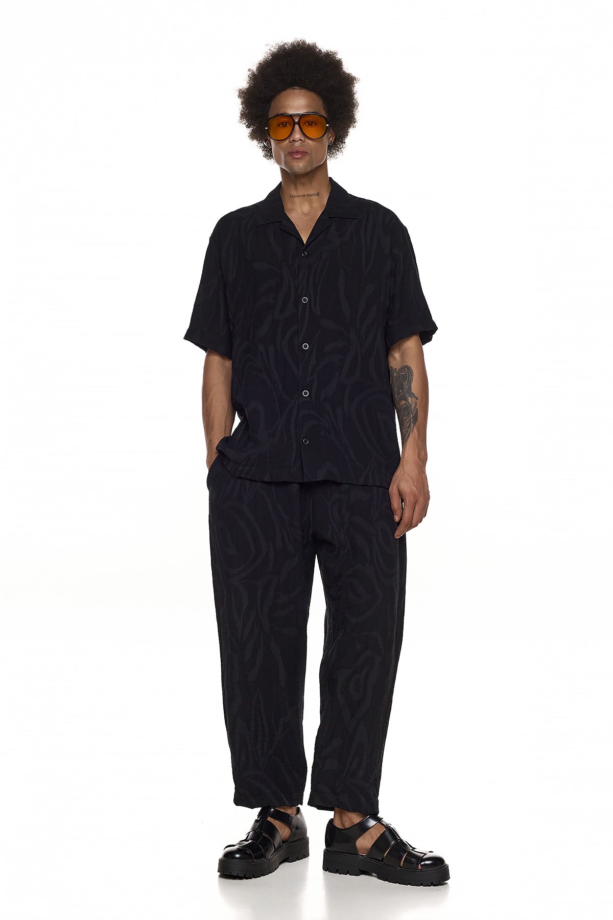 Short-Sleeve Textured Shirt – RINDO