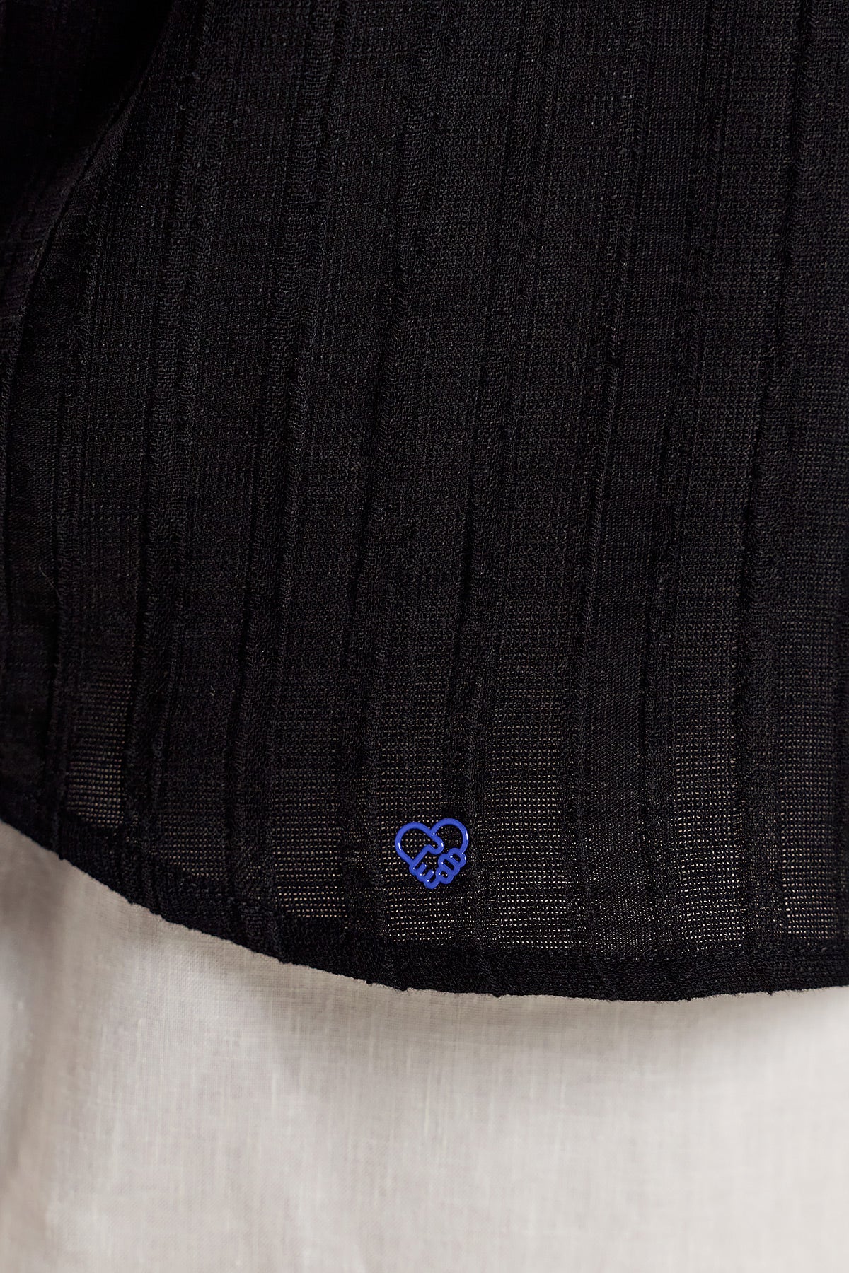 Band Collar Shirt – Black - EIZO