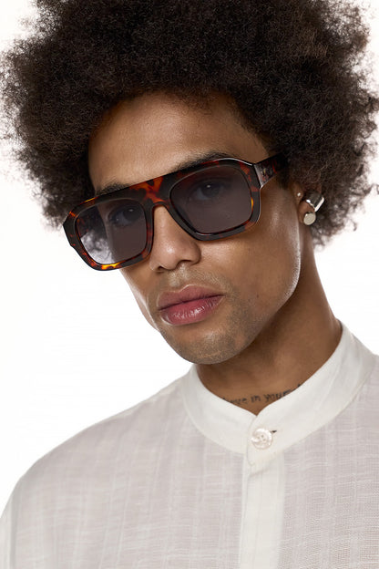 Band Collar Shirt – White - EIZO