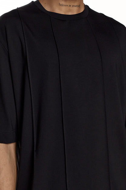 Relaxed Short-Sleeve T-Shirt - Black - EIJI