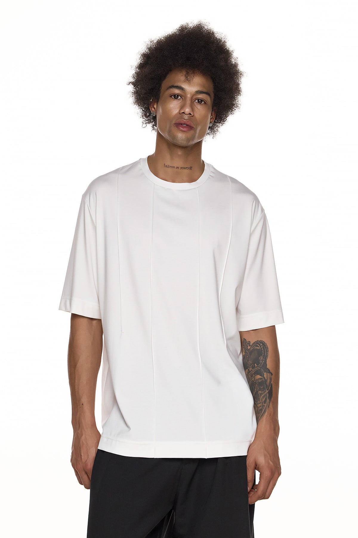 Relaxed Short-Sleeve T-Shirt - White - EIJI