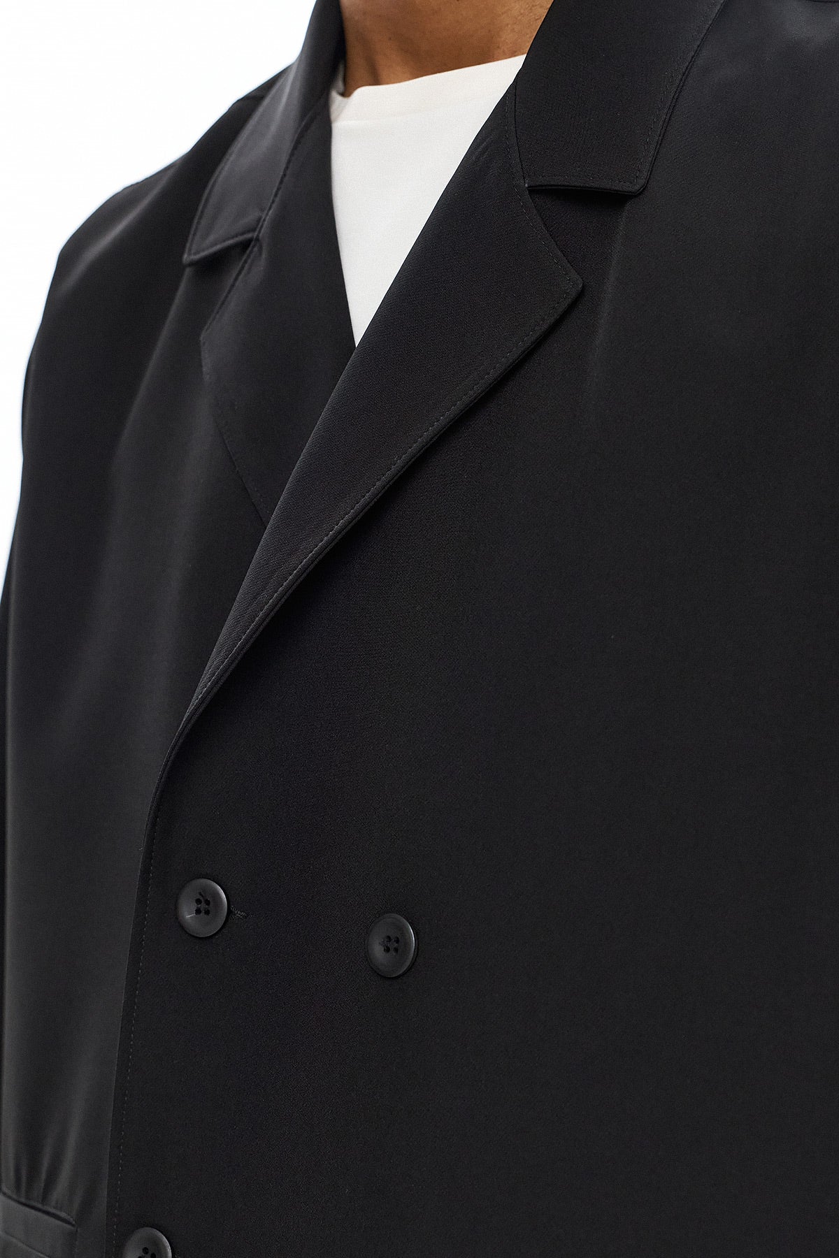KAGE Double-Breasted Jacket - Black - GEKKOU