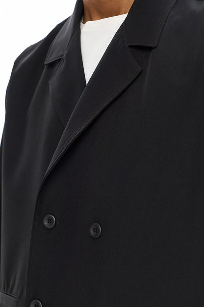 KAGE Double-Breasted Jacket - Black - GEKKOU