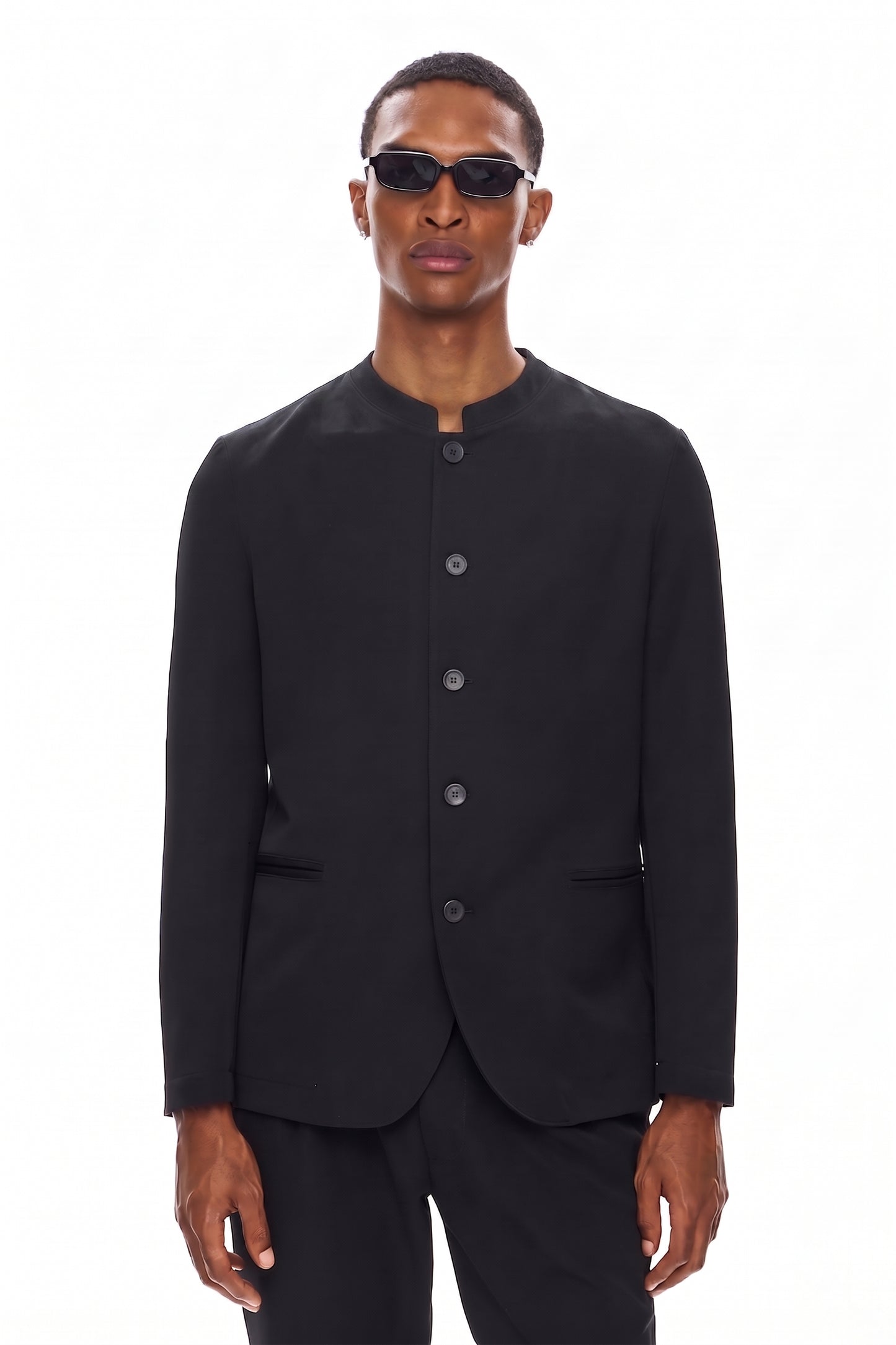KUROHA Minimal Tailored Jacket - Black