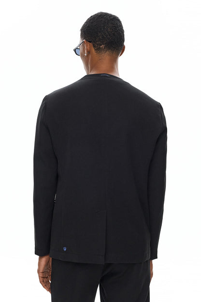 KUROHA Minimal Tailored Jacket - Black