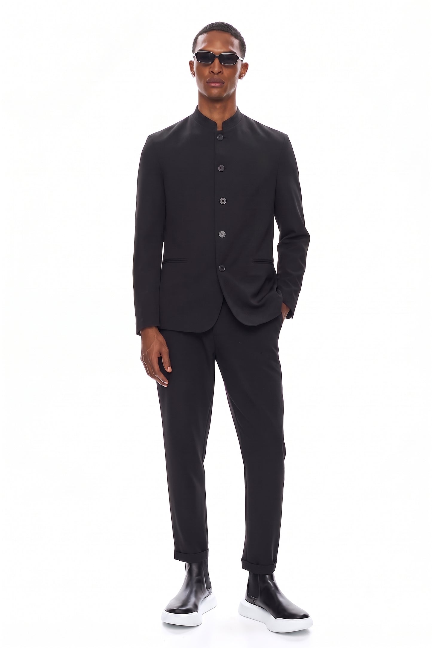 KUROHA Minimal Tailored Jacket - Black