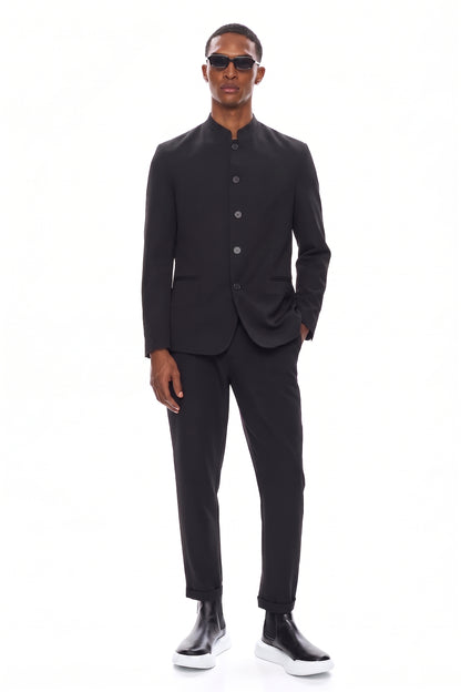 KUROHA Minimal Tailored Jacket - Black