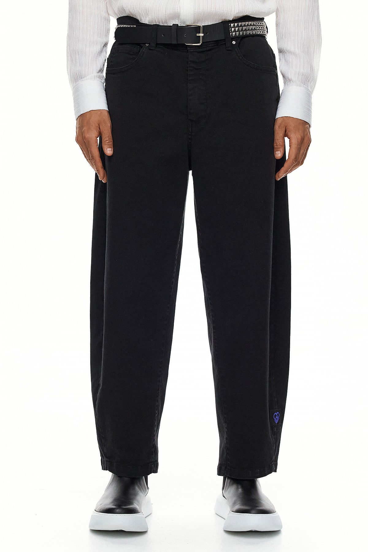 KAI Sculpted Wide-Leg Jeans – Black