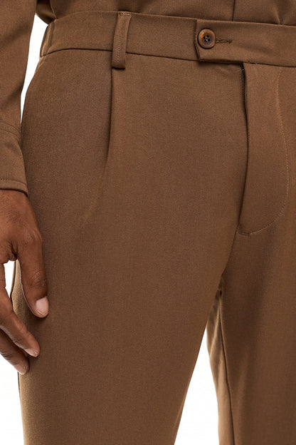 SEIJAKU Tailored Trousers – Camel