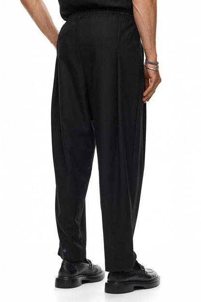 CHŌWA Relaxed Tapered Trousers – Black