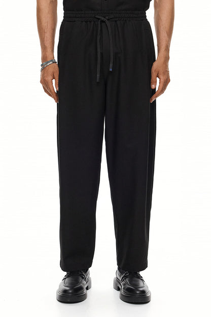 CHŌWA Relaxed Tapered Trousers – Black