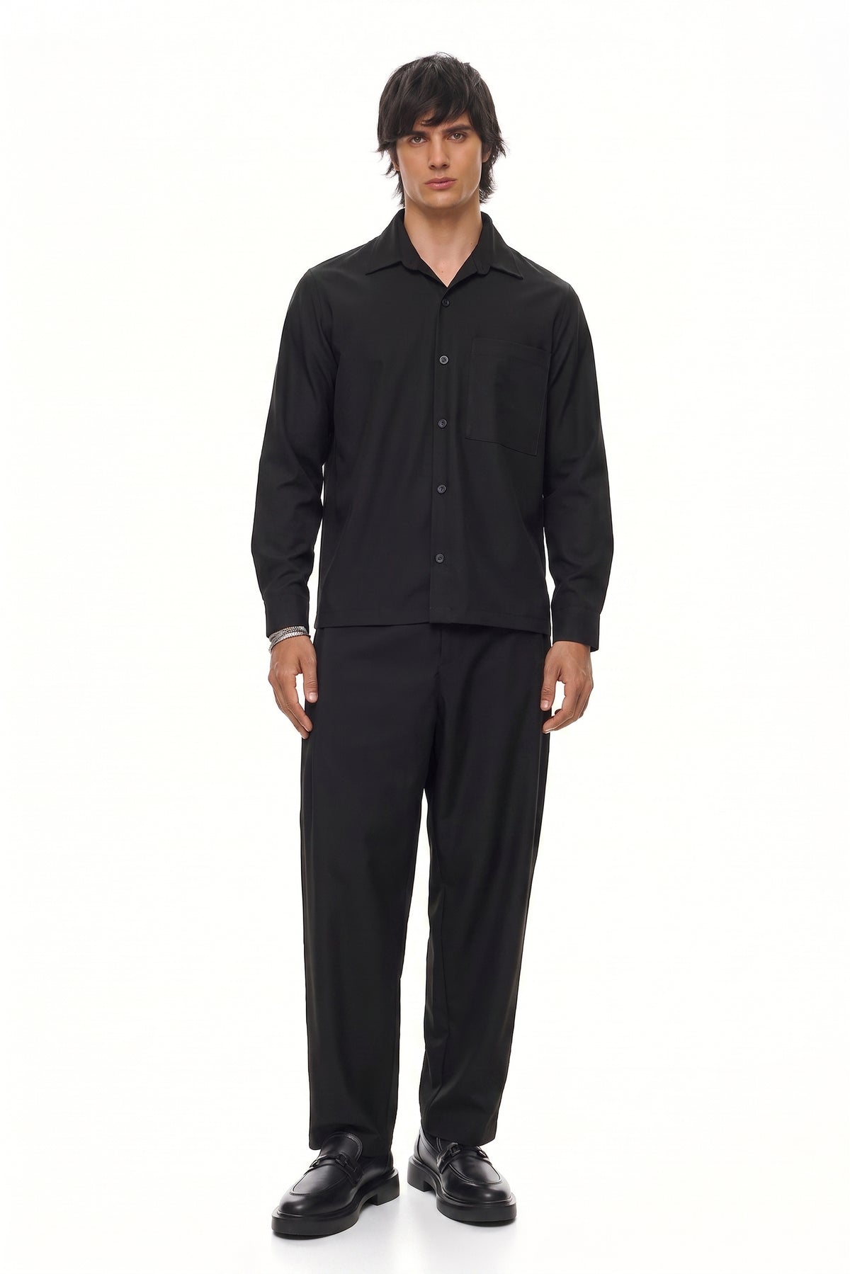 CHŌWA Relaxed Tapered Trousers – Black