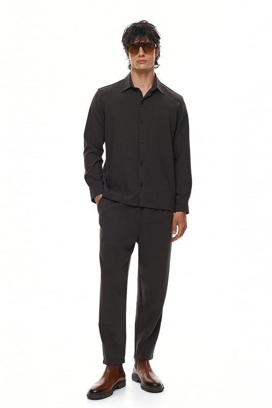 KODO Pleated Trousers – Brown