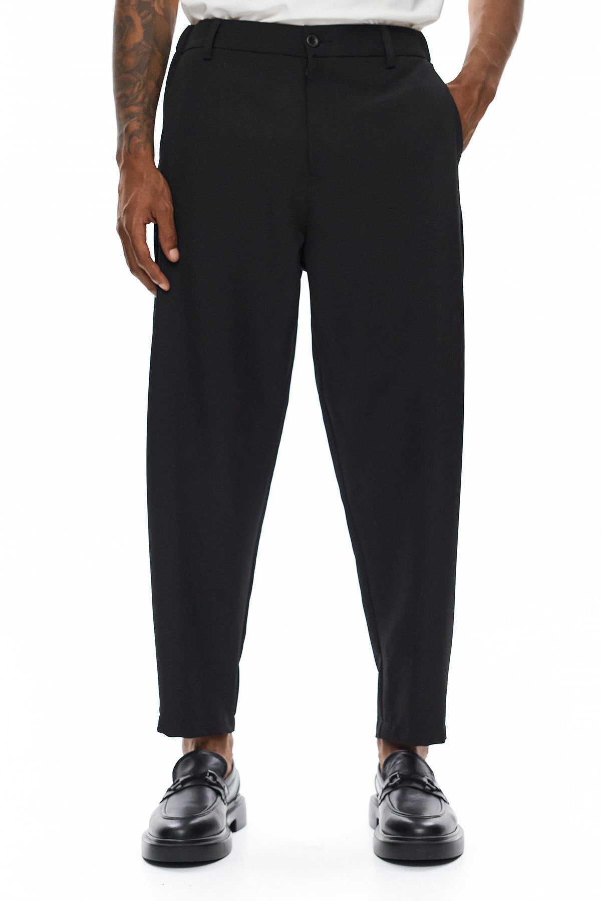KAGE Tailored Trousers - Black - GEKKOU