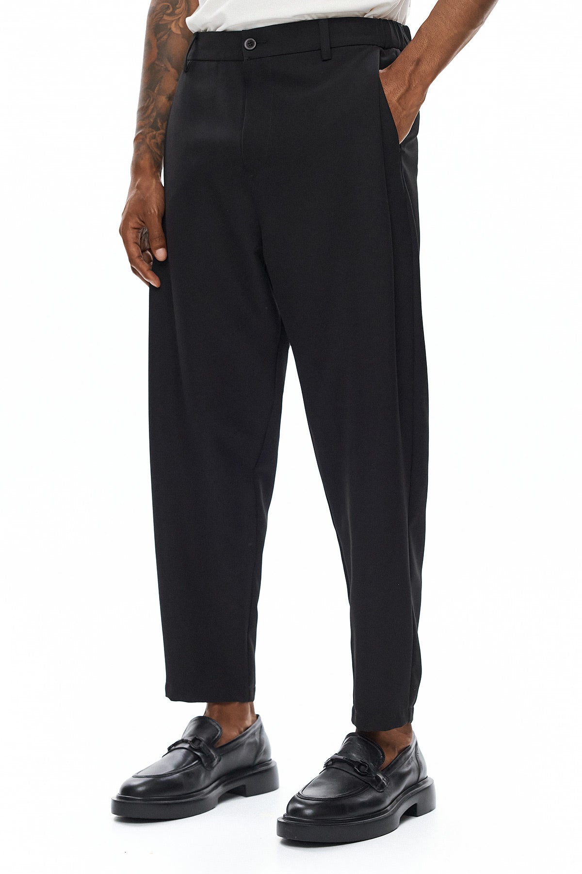 KAGE Tailored Trousers - Black - GEKKOU
