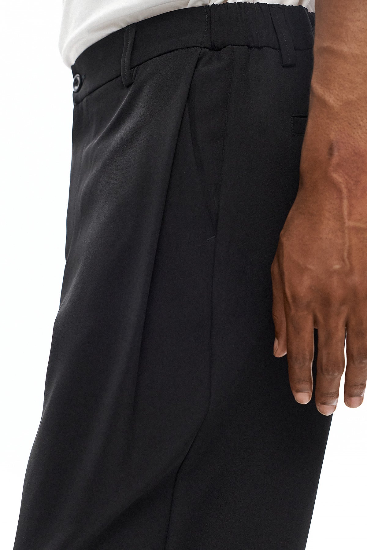 KAGE Tailored Trousers - Black - GEKKOU