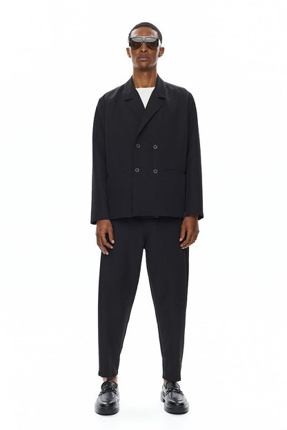 KAGE Tailored Trousers - Black - GEKKOU