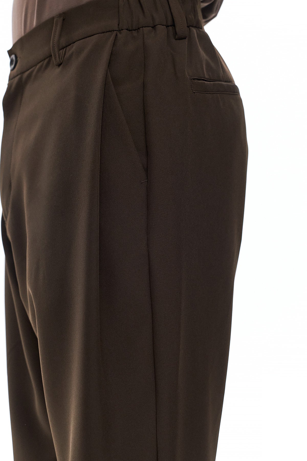 KAGE Tailored Trousers - Brown - GEKKOU