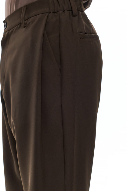 KAGE Tailored Trousers - Brown - GEKKOU