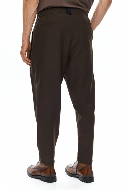 KAGE Tailored Trousers - Brown - GEKKOU