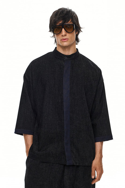 RAKU Kimono Shirt – Black