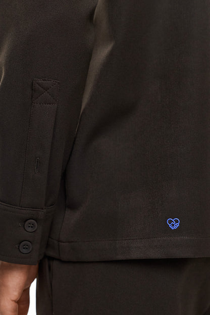 SEIJAKU Relaxed Long-Sleeve Shirt – Brown