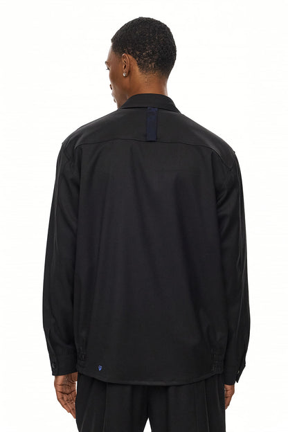 KURO Utility Overshirt - Black