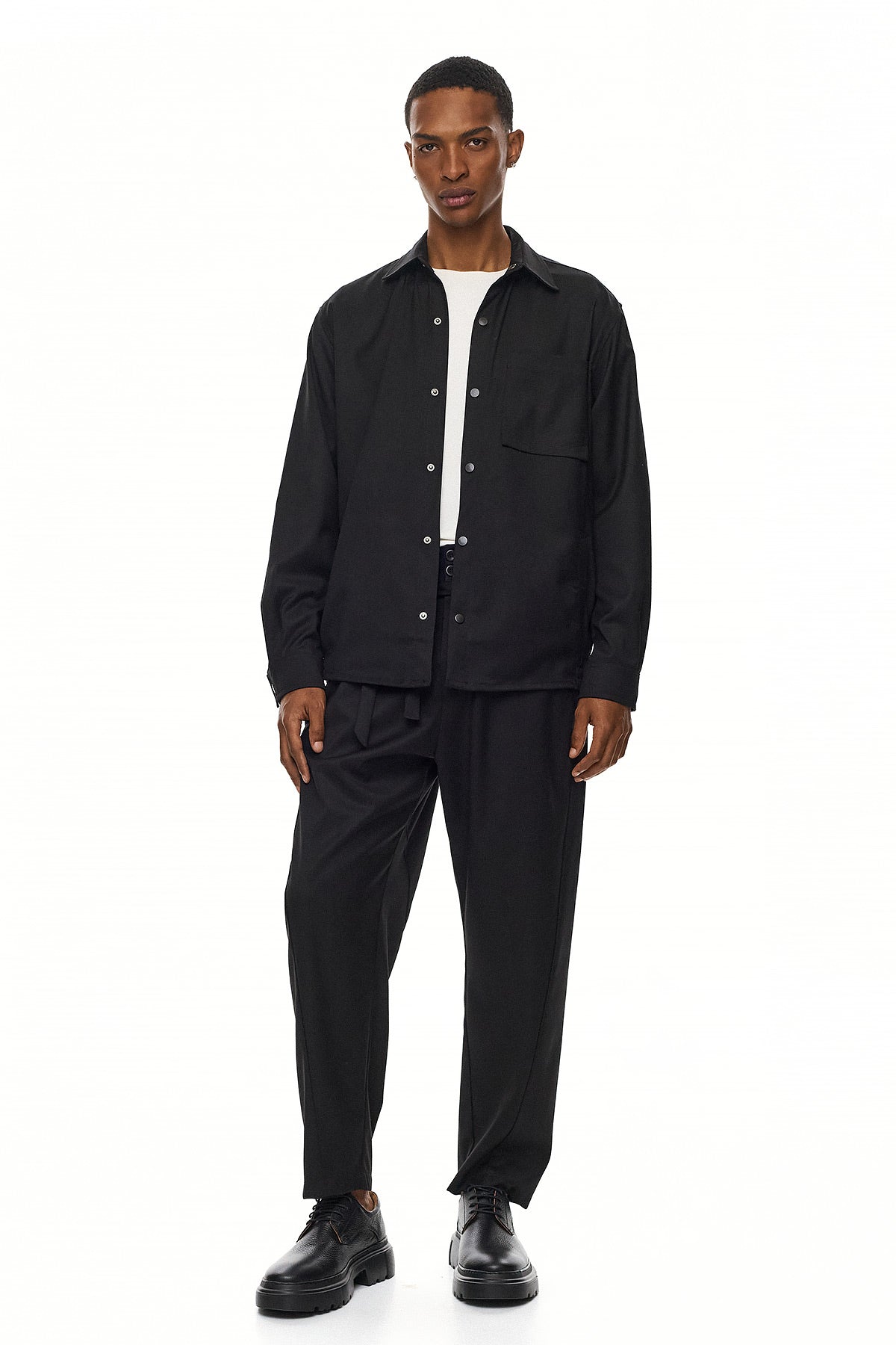 KURO Utility Overshirt - Black